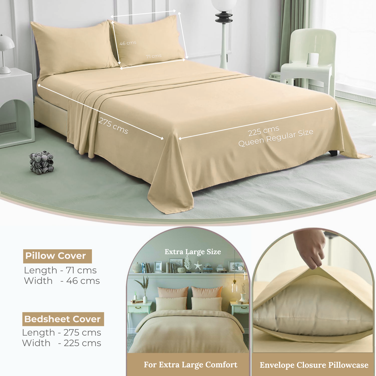Queen Regular - 275cmx225cm