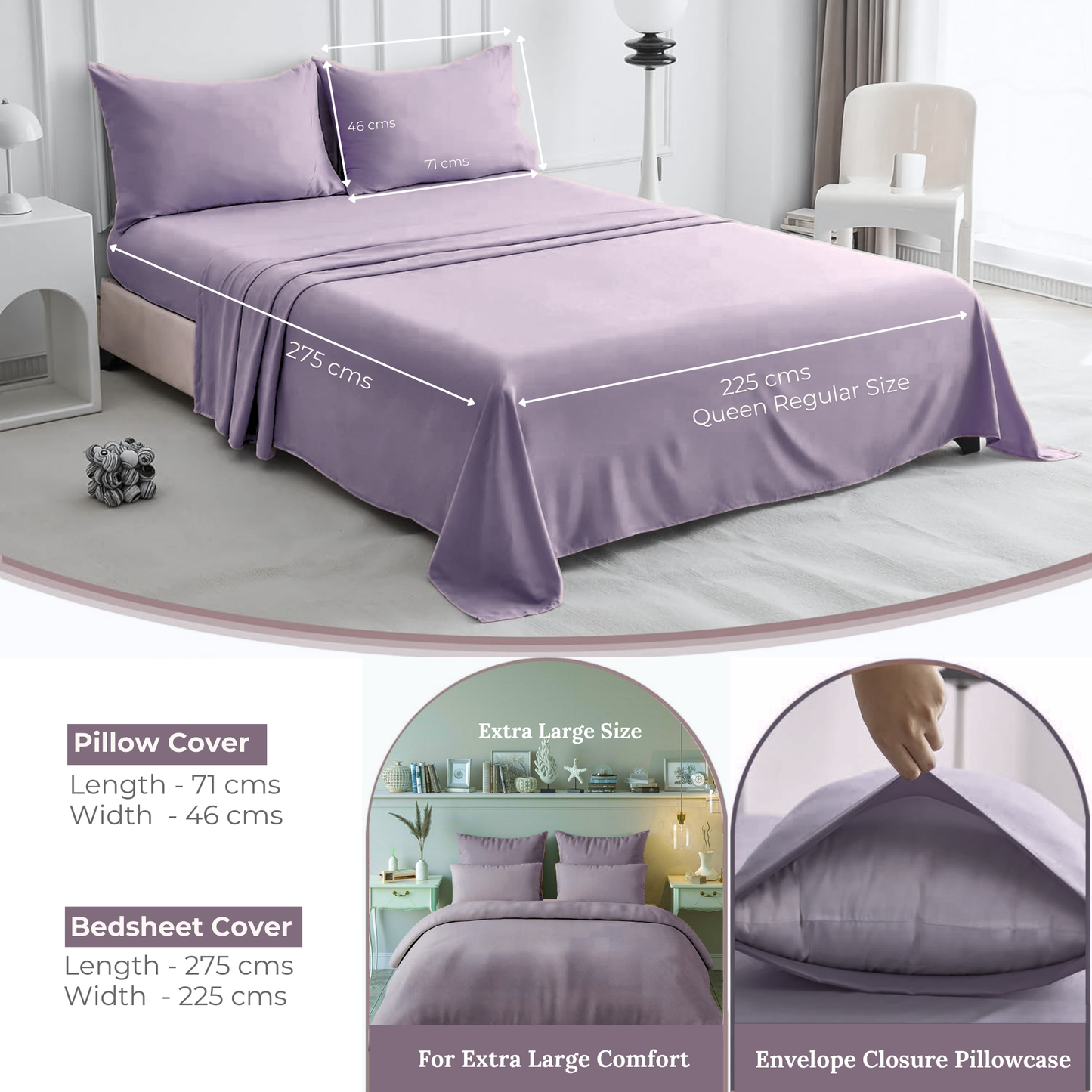 Queen Regular - 275cmx225cm