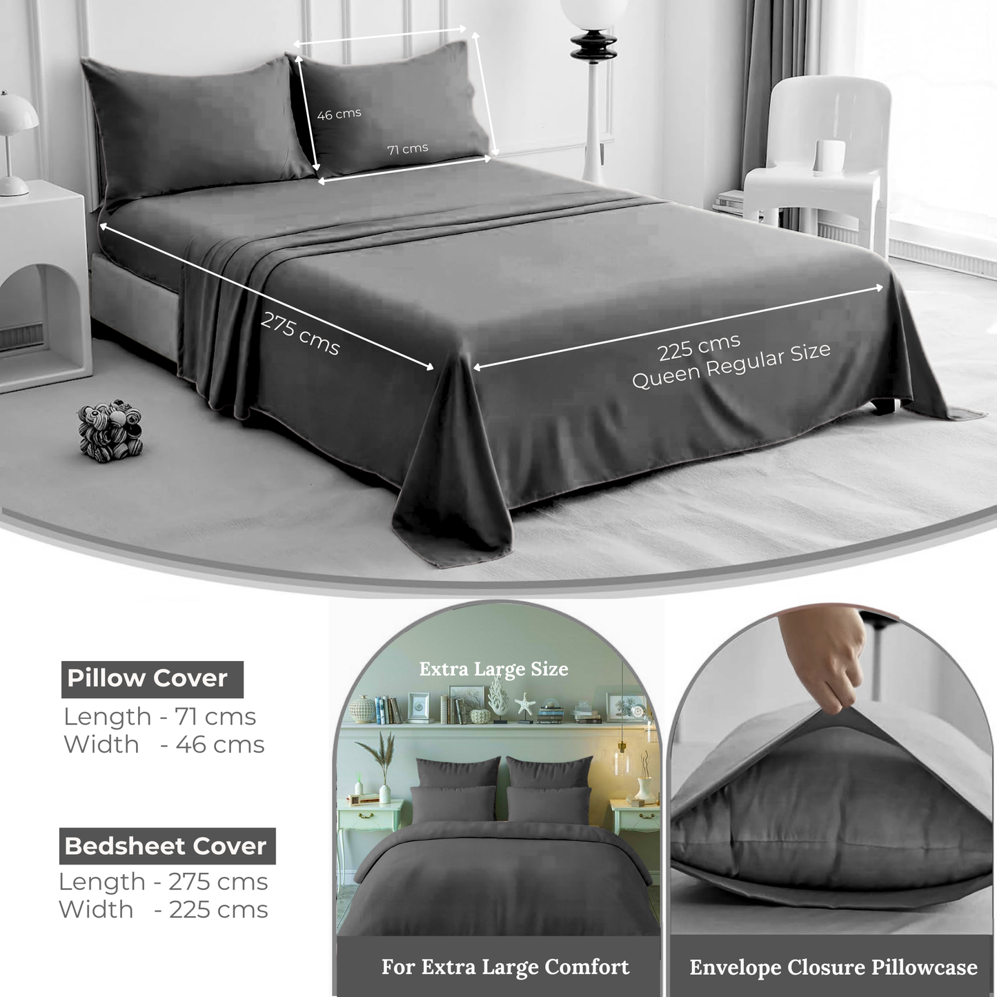 Queen Regular - 275cmx225cm