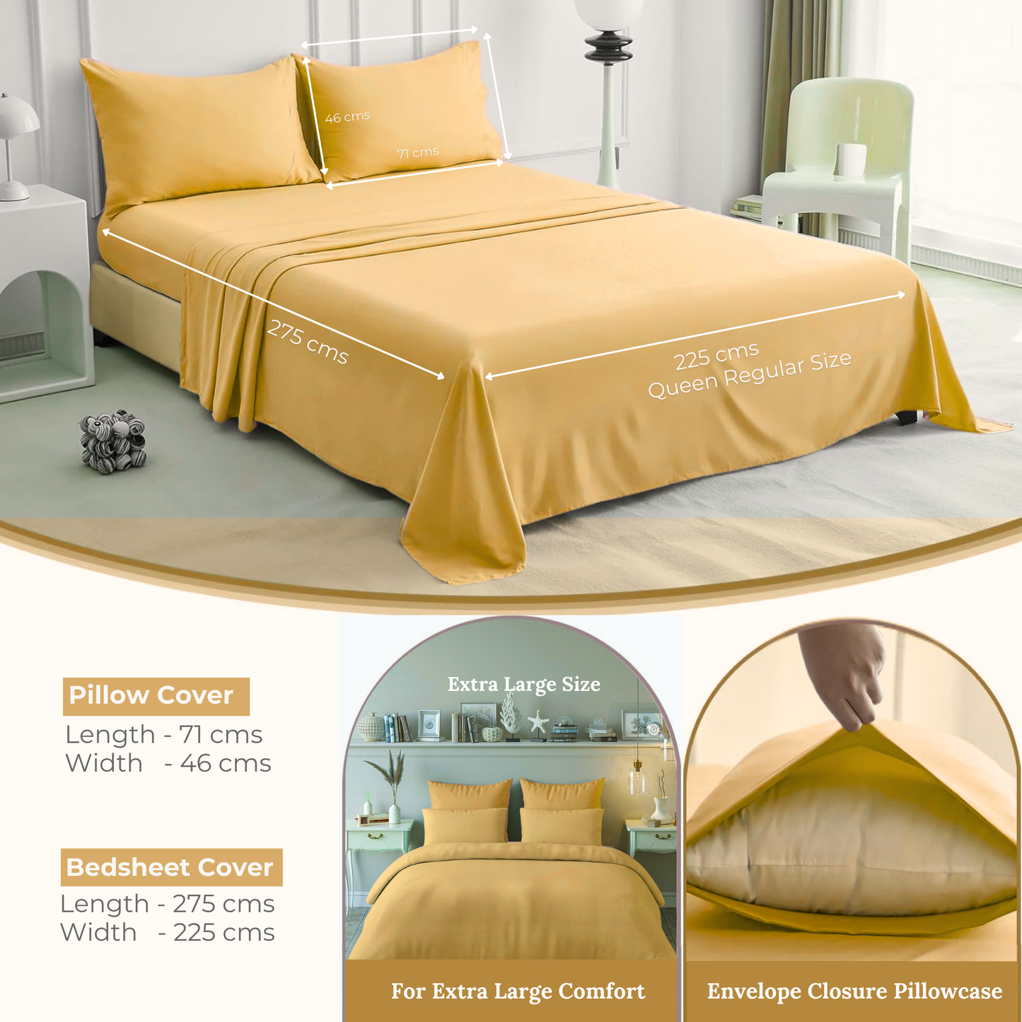 Queen Regular - 275cmx225cm
