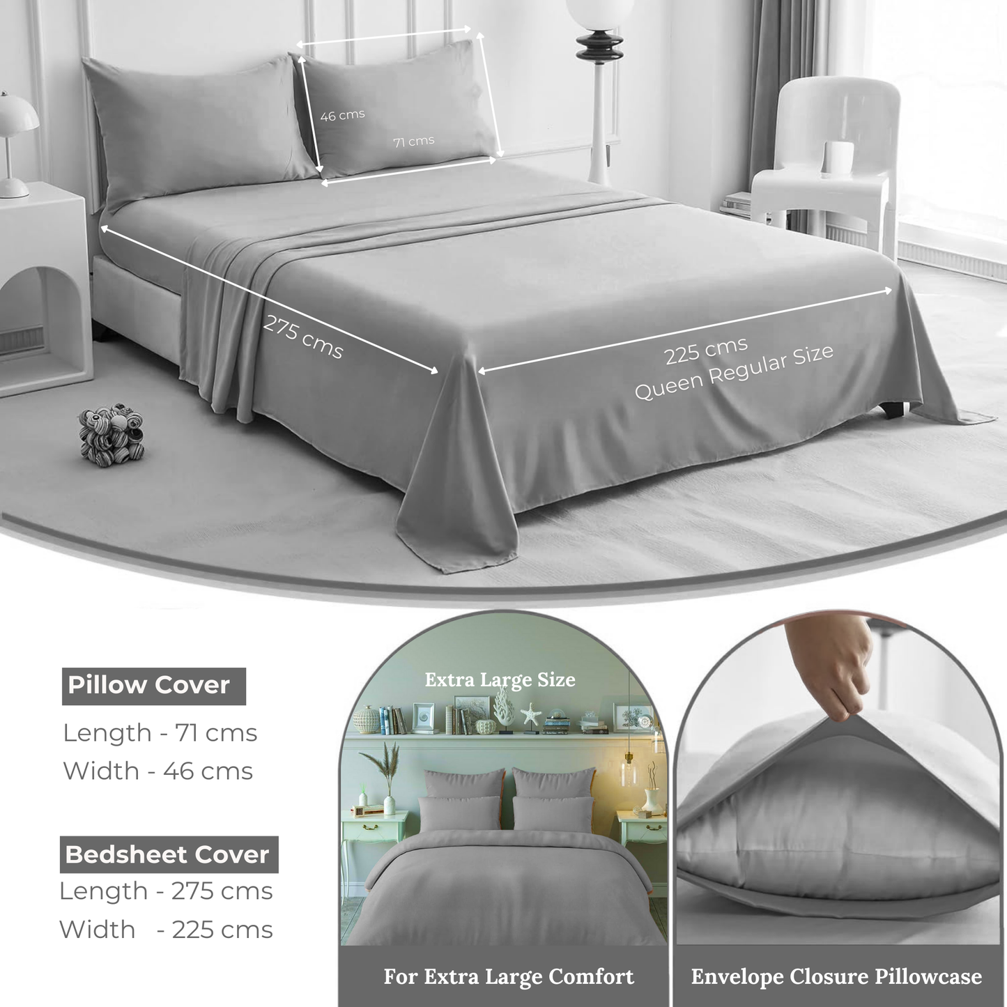 Queen Regular - 275cmx225cm