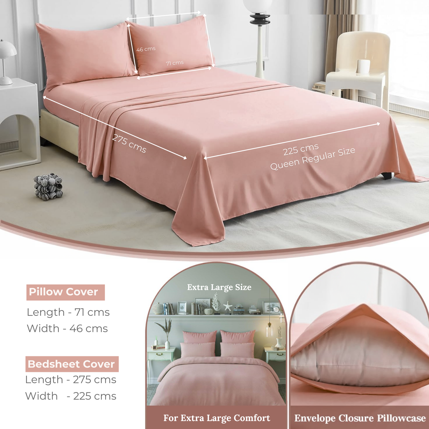 Queen Regular - 275cmx225cm