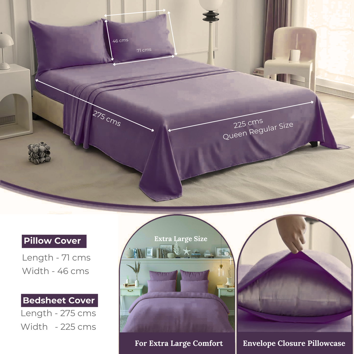 Queen Regular - 275cmx225cm