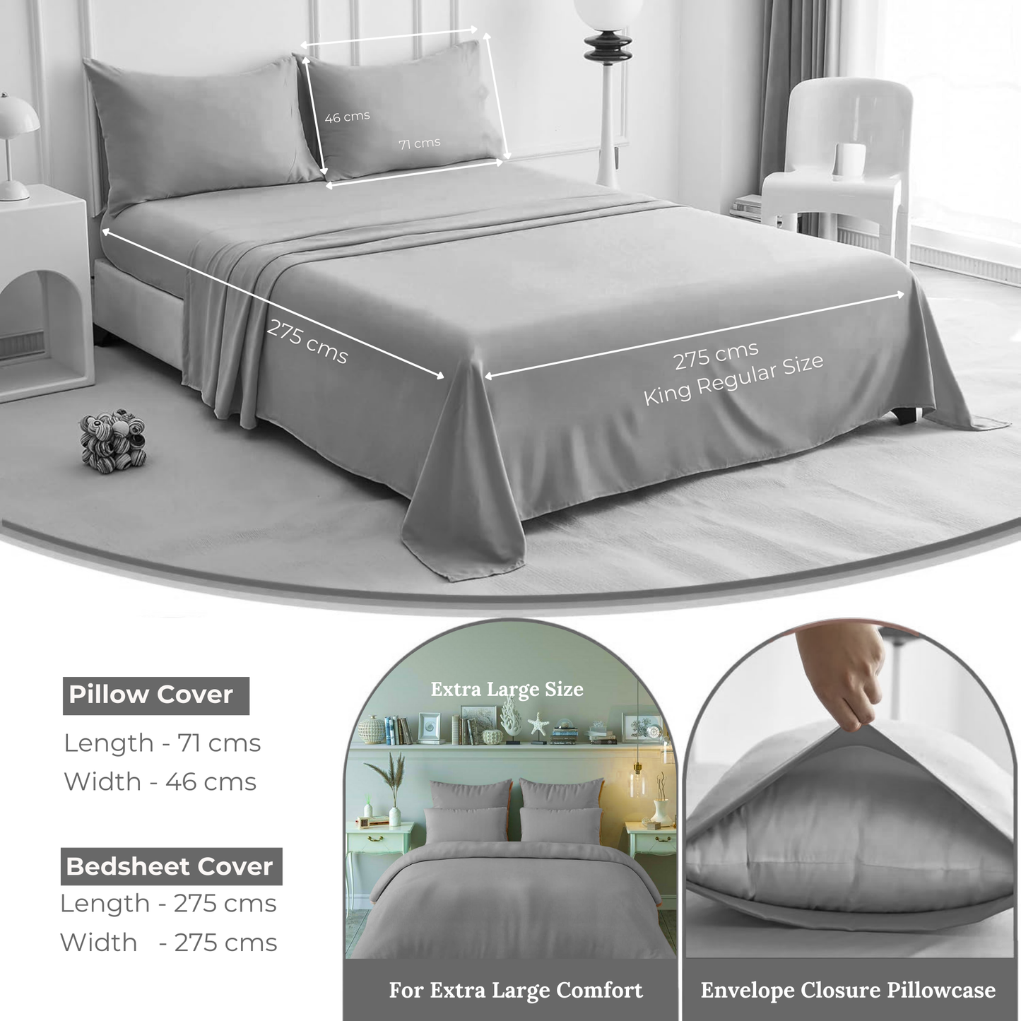 King Regular - 275cmx275cm