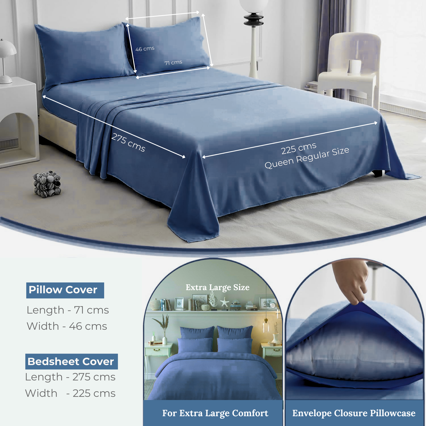 Queen Regular - 275cmx225cm