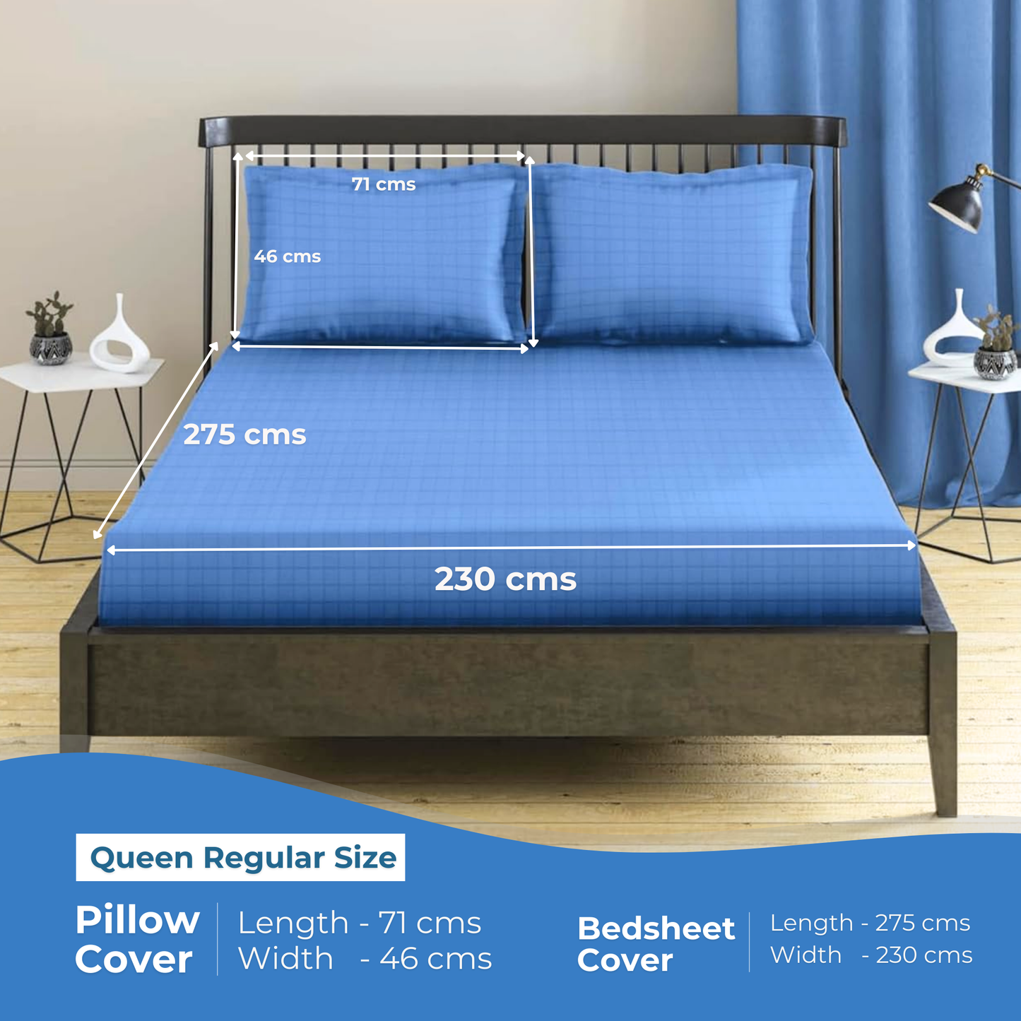 Queen Regular - 275cmx225cm