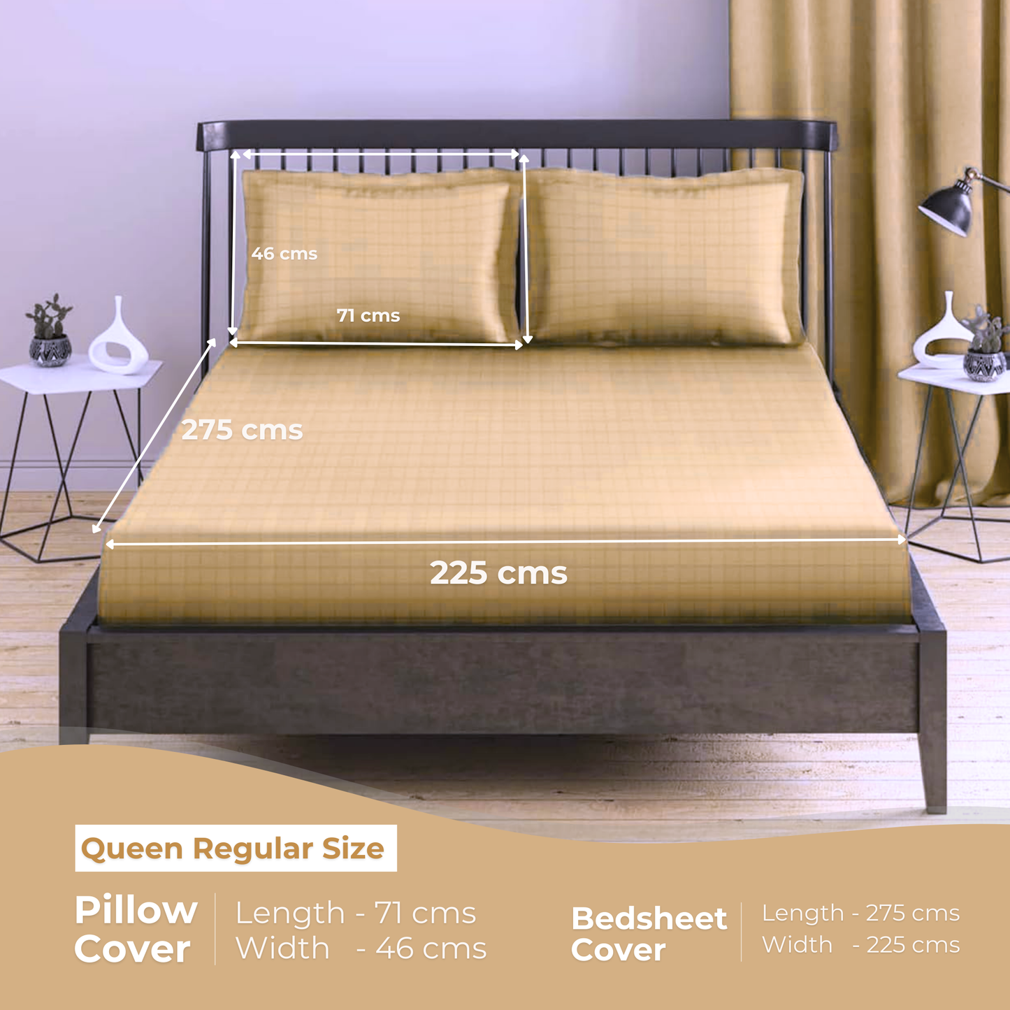 Queen Regular - 275cmx225cm