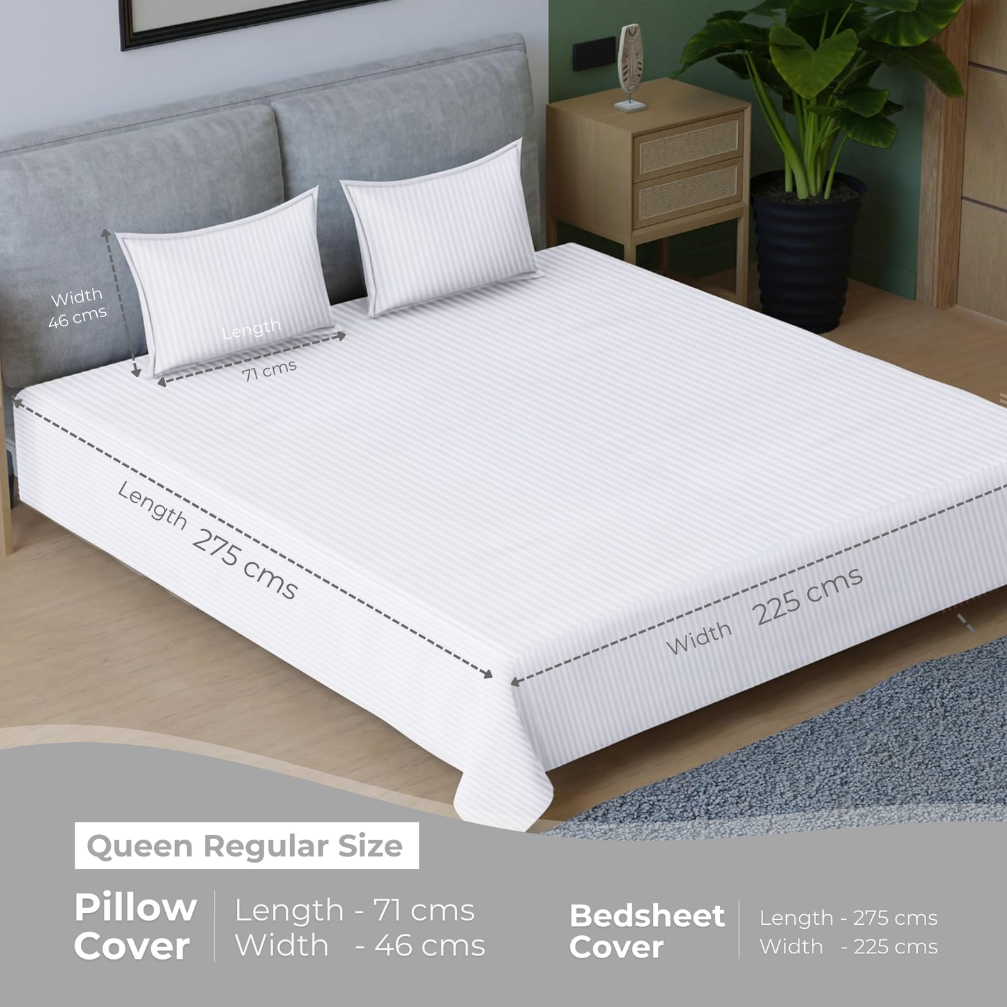 Queen Regular - 275cmx225cm