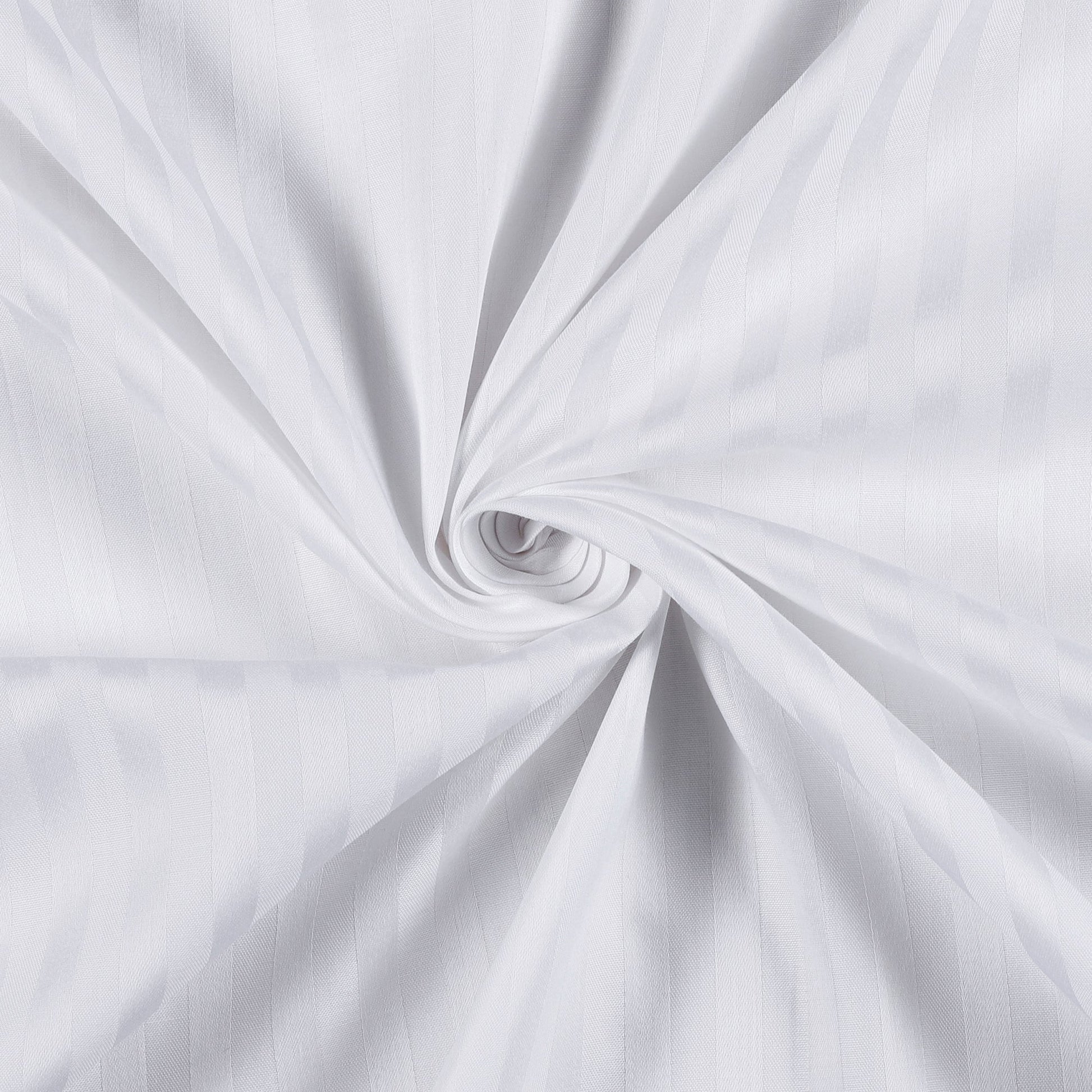 Pro Linen Imperial White 3Pc Bedding Set | 300TC Pure Cotton 1cm Satin Stripe