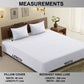 Pro Linen Imperial White 3Pc Bedding Set | 300TC Pure Cotton 1cm Satin Stripe